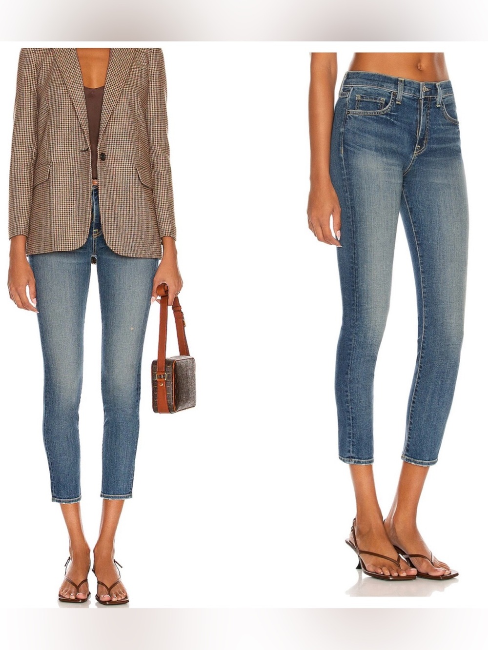 Nili Lotan Mid Rise Skinny Jeans Classic Wash Blue Denim 10811-W704 Size 27